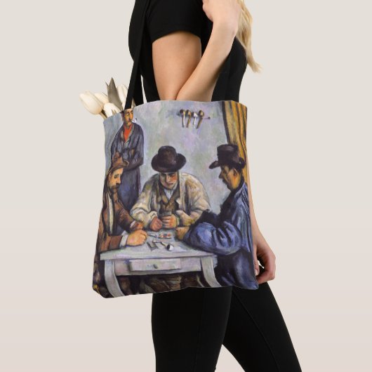 Paul Cezanne - De kaartspelers Tote Bag (Dichtbij)