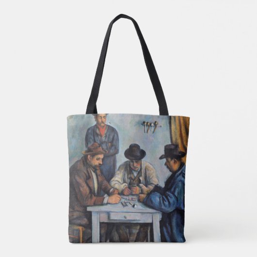 Paul Cezanne - De kaartspelers Tote Bag (Achterkant)