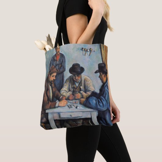 Paul Cezanne - De kaartspelers Tote Bag (Dichtbij)