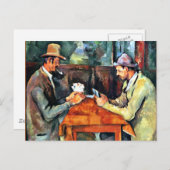 Paul Cezanne: De kaartspelers (twee) Briefkaart (Voorkant / Achterkant)