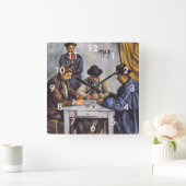 Paul Cezanne - De kaartspelers Vierkante Klok (Huis)