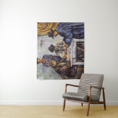Paul Cezanne - De kaartspelers Wandkleed (In situ)