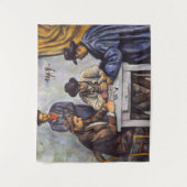 Paul Cezanne - De kaartspelers Wandkleed (Voorkant)