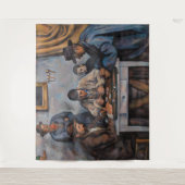 Paul Cezanne - De kaartspelers Wandkleed (Voorkant)