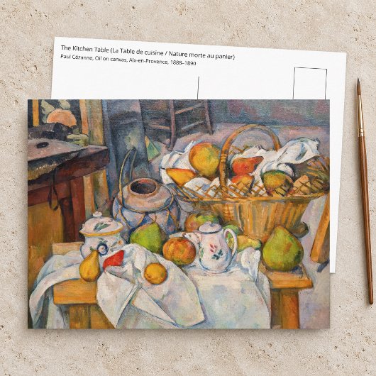 Paul Cezanne - De Keukentafel Briefkaart