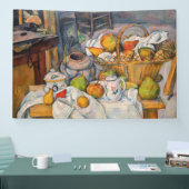 Paul Cezanne - De Keukentafel Spandoek (Beurs)