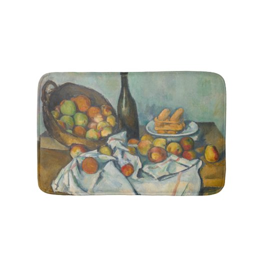 Paul Cezanne - De Mand met Appels Badmat (Voorkant)