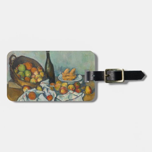 Paul Cezanne - De Mand met Appels Bagagelabel (Voorkant horizontaal)