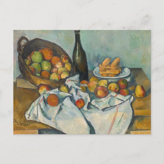 Paul Cezanne - De mand met appels Briefkaart (Voorkant)