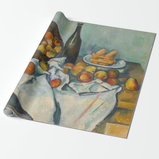 Paul Cezanne - De Mand met Appels Cadeaupapier (Uitgerold)