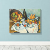 Paul Cezanne - De Mand met Appels Canvas Afdruk (Insitu (Houten vloer))