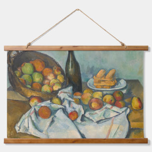 Paul Cezanne - De Mand met Appels Hangend Wandkleed