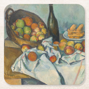 Paul Cezanne - De Mand Met Appels Kartonnen Onderzetters