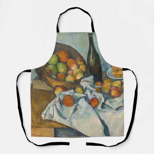 Paul Cezanne - De mand met appels Schort (Voorkant)