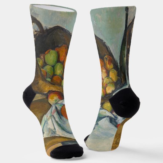 Paul Cezanne - De Mand met Appels Sokken (Gebogen)