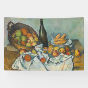 Paul Cezanne - De Mand met Appels Spandoek