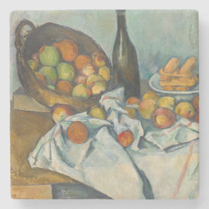 Paul Cezanne - De Mand met Appels Stenen Onderzetter