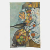 Paul Cezanne - De Mand met Appels Theedoek (Verticaal)