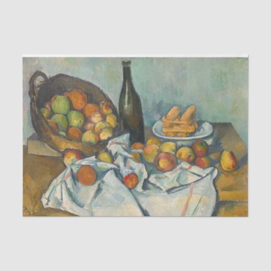 Paul Cezanne - De Mand met Appels Tissuepapier (Voorkant)