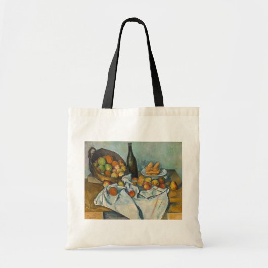 Paul Cezanne - De Mand met Appels Tote Bag (Voorkant)