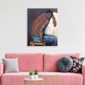 Paul Cezanne - De neger Scipio Schilderij Canvas Afdruk (Insitu (Woonkamer))