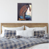 Paul Cezanne - De neger Scipio Schilderij Canvas Afdruk (Insitu (Slaapkamer))