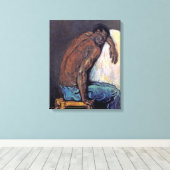 Paul Cezanne - De neger Scipio Schilderij Canvas Afdruk (Insitu (Houten vloer))