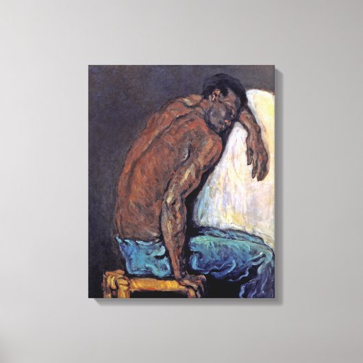 Paul Cezanne - De neger Scipio Schilderij Canvas Afdruk (Voorkant)