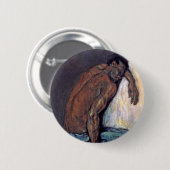 Paul Cezanne - De neger Scipio Schilderij Kunstsch Ronde Button 5,7 Cm (Voorkant /achterkant)