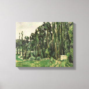 Paul Cezanne   De Poplars, c.1879-82 Canvas Afdruk