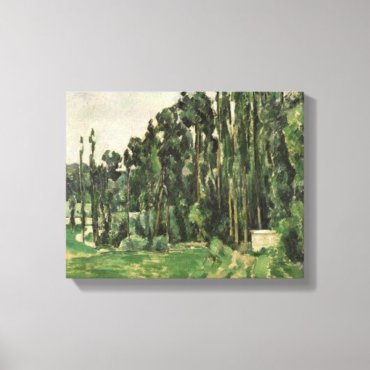 Paul Cezanne | De Poplars, c.1879-82 Canvas Afdruk (Voorkant)