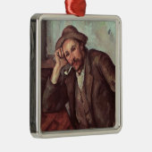 Paul Cezanne | De roker, 1891-1992 Metalen Ornament (Rechts)
