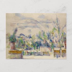 Paul Cezanne - De Terrace in de tuin Briefkaart