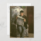 Paul Cezanne | de Vader van de Kunstenaar, die Briefkaart (Voorkant / Achterkant)