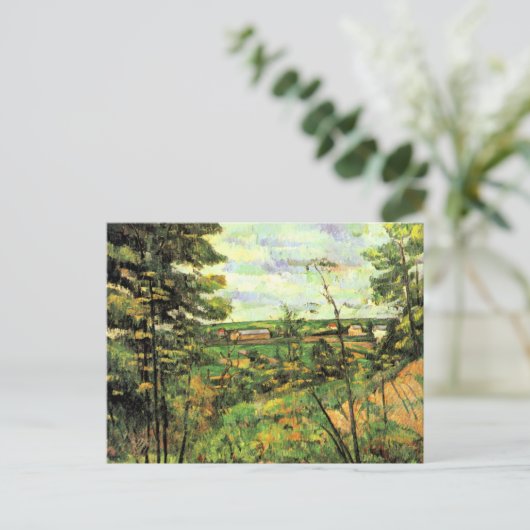 Paul Cezanne, De vallei van de Oise, Feestdagenkaart (Staand voorkant)