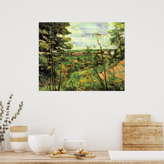 Paul Cezanne, De vallei van de Oise, Poster (Keuken)