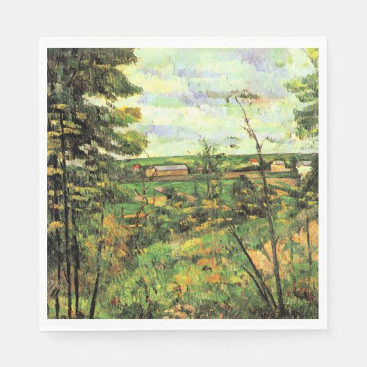 Paul Cezanne, De vallei van de Oise, Servet (Voorkant)