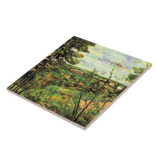 Paul Cezanne, De vallei van de Oise, Tegeltje (Zijkant)