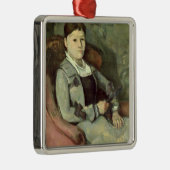 Paul Cezanne | De vrouw van de kunstenaar in een s Metalen Ornament (Rechts)