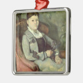 Paul Cezanne | De vrouw van de kunstenaar in een s Metalen Ornament (Links)