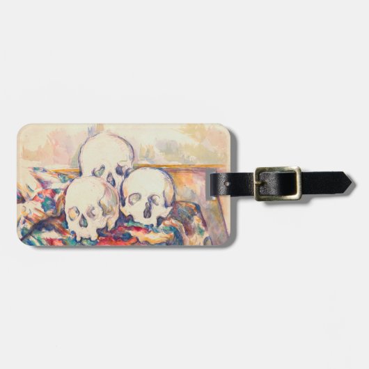 Paul Cezanne - De Waterverf van de Drie Skull Bagagelabel (Voorkant horizontaal)