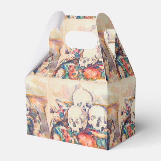 Paul Cezanne - De Waterverf van de Drie Skull Bedankdoosjes (Voorkant Zijde)