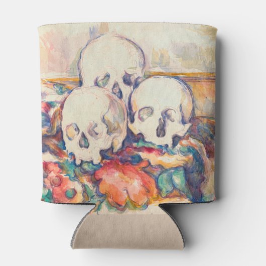 Paul Cezanne - De Waterverf van de Drie Skull Blikjeskoeler (Achterkant)