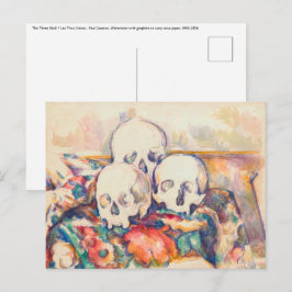 Paul Cezanne - De Waterverf van de Drie Skull Briefkaart