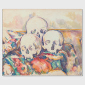 Paul Cezanne - De Waterverf van de Drie Skull Cadeaupapier (Vlak)