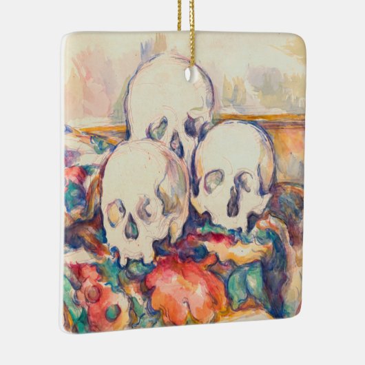 Paul Cezanne - De Waterverf van de Drie Skull Keramisch Ornament (Rechts)