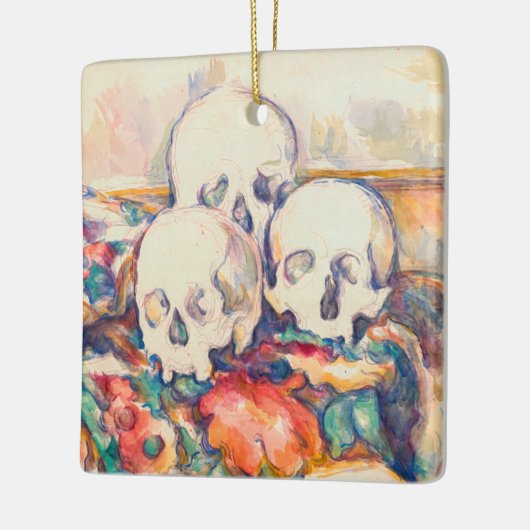 Paul Cezanne - De Waterverf van de Drie Skull Keramisch Ornament (Links)