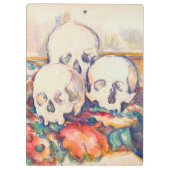 Paul Cezanne - De Waterverf van de Drie Skull Klembord (Achterkant)