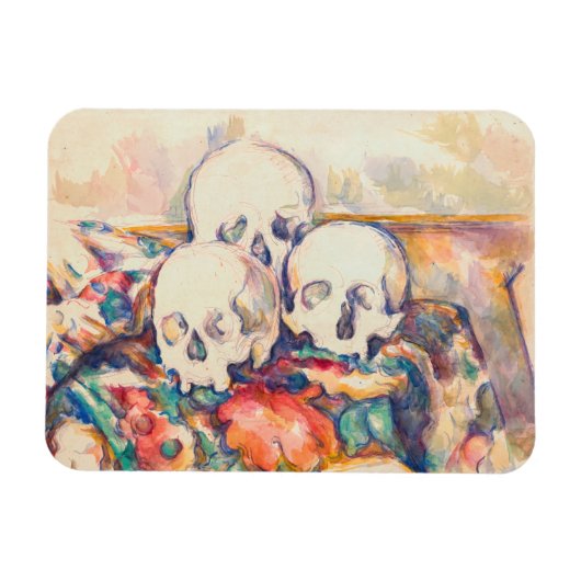 Paul Cezanne - De Waterverf van de Drie Skull Magneet (Horizontaal)
