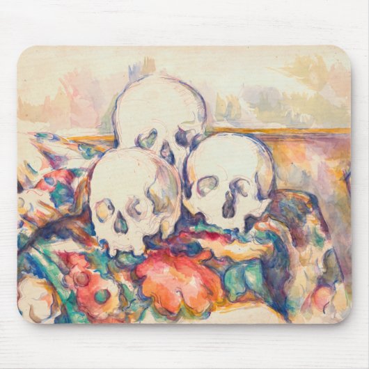 Paul Cezanne - De Waterverf van de Drie Skull Muismat (Voorkant)